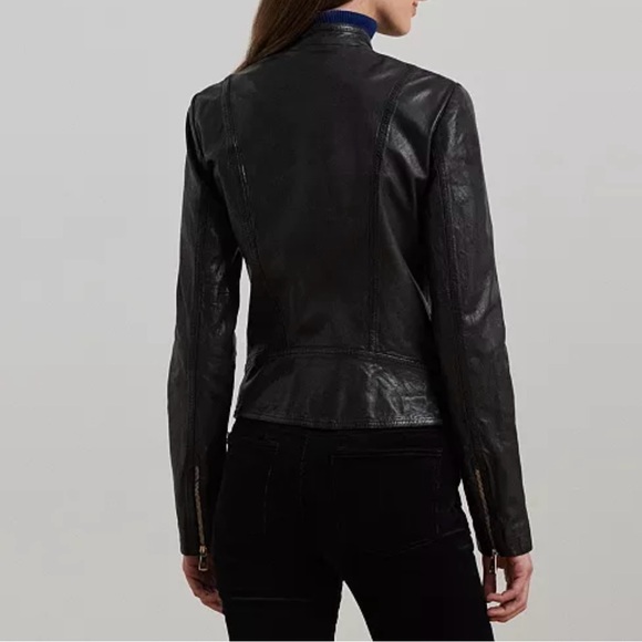 WOMAN’S MOTO LEATHER JACKET - Picture 2 of 3